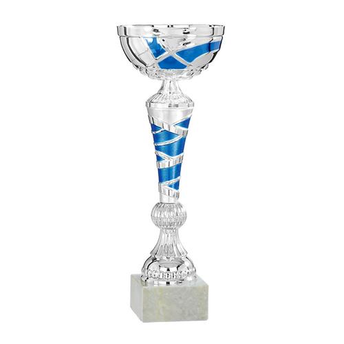 Coupe argent et bleu économique - 30cm. Coupe argent et bleu économique - 30cm.