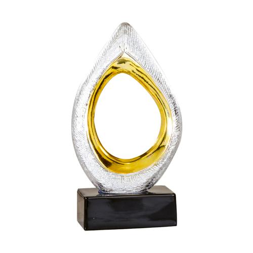 Trophée céramique argent et or - classique - 30cm. Trophée céramique argent et or - classique - 30cm.