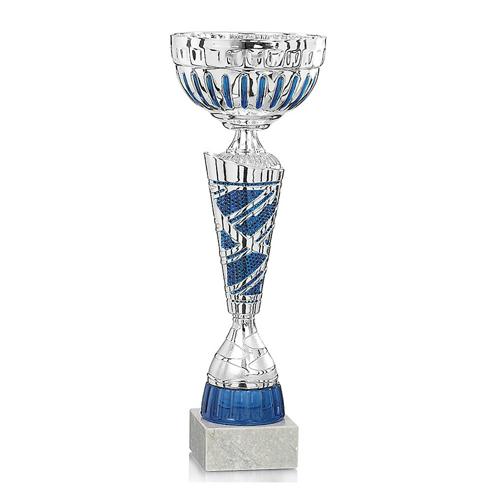 Coupe bleu et argent économique - 32cm. Coupe bleu et argent économique - 32cm.
