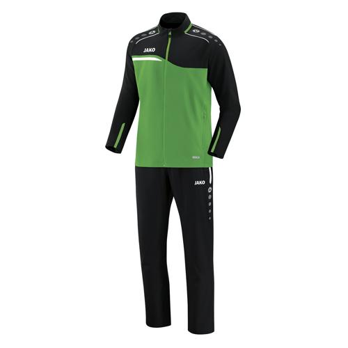 Ensemble survêtement de foot veste et pantalon enfant Jako - Competition 2.0 Vert/Noir Ensemble survêtement de foot veste et pantalon enfant Jako - Competition 2.0 Vert/Noir