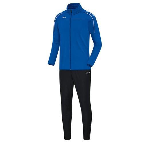 Ensemble survêtement de foot veste et pantalon enfant Jako - Classico Bleu Ensemble survêtement de foot veste et pantalon enfant Jako - Classico Bleu
