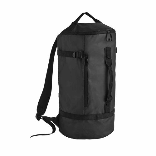 Sac à dos en toile enduite et polyester NOIR Sac à dos en toile enduite et polyester NOIR