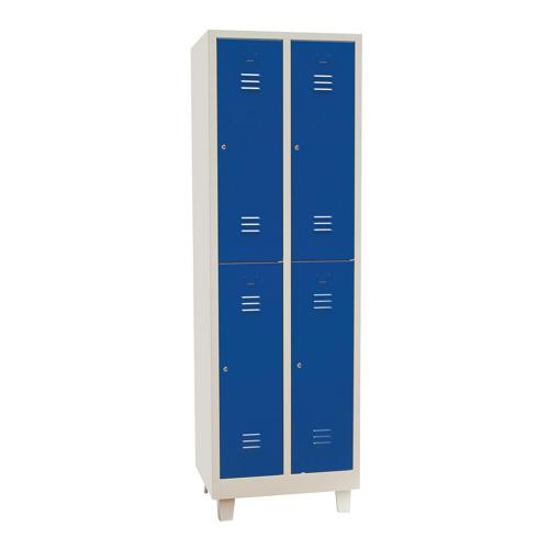 Vestiaire multicases - 2 colonnes - Sur pieds - Manutan Vestiaire multicases - 2 colonnes - Sur pieds - Manutan