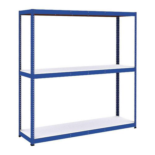 Rayonnage lourd Manutan Rapid 1 - 3 Tablettes mélaminées - 1980x2440x610 mm Rayonnage lourd Manutan Rapid 1 - 3 Tablettes mélaminées - 1980x2440x610 mm