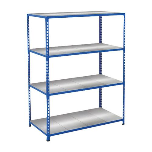 Rayonnage mi-lourd Manutan Rapid 2 - 4 Tablettes en métal - 1980x1220x305 mm Rayonnage mi-lourd Manutan Rapid 2 - 4 Tablettes en métal - 1980x1220x305 mm