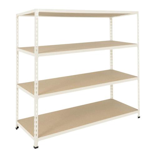 Rayonnage mi-lourd Manutan Rapid 2 4 tablettes - 1830x1220x455 - Tablette agglo Rayonnage mi-lourd Manutan Rapid 2 4 tablettes - 1830x1220x455 - Tablette agglo