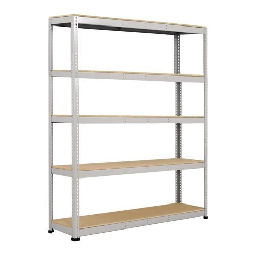 Rayonnage lourd Manutan Rapid 1 5 tablettes - 1980x1525x455 - Tablette agglo - Tablette agglo Rayonnage lourd Manutan Rapid 1 5 tablettes - 1980x1525x455 - Tablette agglo - Tablette agglo