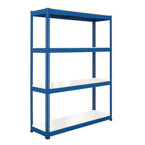 Rayonnage lourd Manutan Rapid 1 4 tablettes mélaminées - 1980x1830x915 Rayonnage lourd Manutan Rapid 1 4 tablettes mélaminées - 1980x1830x915