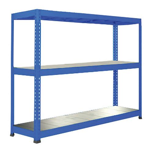 Rayonnage lourd Manutan Rapid 1 3 tablettes métal - 1980x1525x455 Rayonnage lourd Manutan Rapid 1 3 tablettes métal - 1980x1525x455