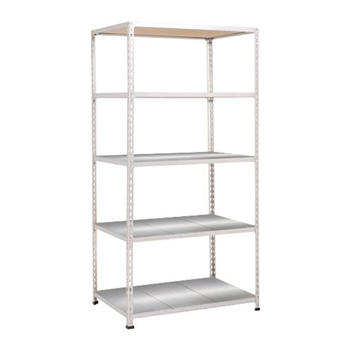 Rayonnage mi-lourd Manutan Rapid 2 5 tablettes métal - 1980x915x305 Rayonnage mi-lourd Manutan Rapid 2 5 tablettes métal - 1980x915x305
