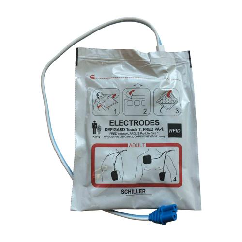 Electrodes adultes pour défibrilateur FRED PA-1 - Schiller - paire