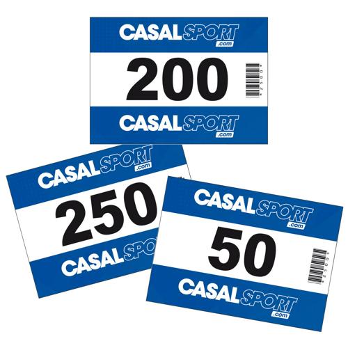 Lot de 1000 dossards numéroté de 1 à 1000 Lot de 1000 dossards numéroté de 1 à 1000