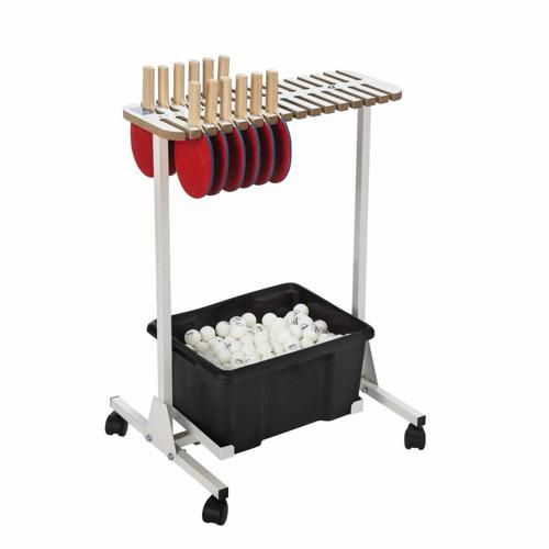 Lot de 2 chariots de balles portables et ramasseballes de tennis, panier de tennis sur roulettes avec sac de rangement, ramasseballes supérieures, récupérateur de balles de tennis pour le rangement