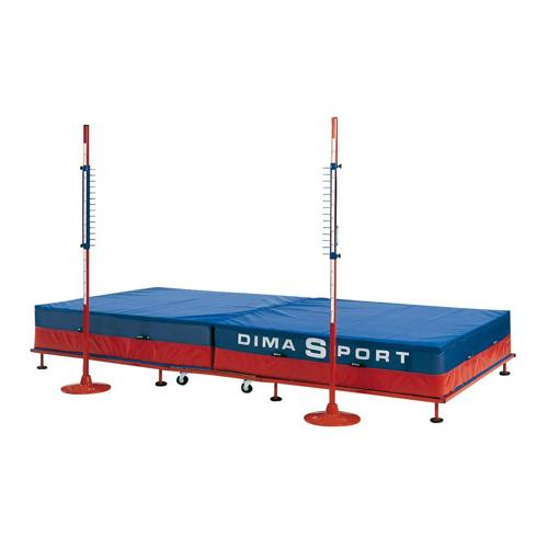 Sautoir de saut Dima repliable sur roulettes Sautoir de saut Dima repliable sur roulettes