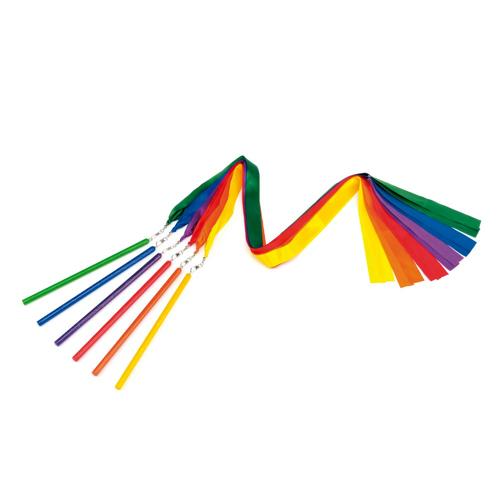 Ruban De Danse Rythmique 6 Mètres - Satin, 9 Couleurs Au Choix, Avec Bâton De 60 Cm, Pour Gymnastique Et Spectacle