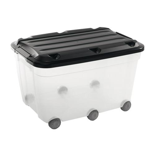 MALLE DE RANGEMENT DE 60L AVEC ROULETTES MALLE DE RANGEMENT DE 60L AVEC ROULETTES