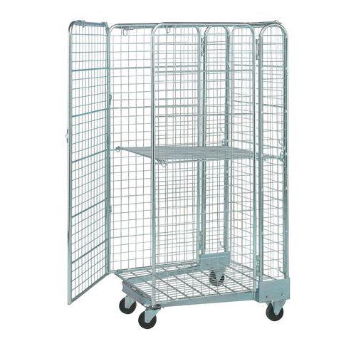 Roll-conteneur de sécurité emboîtable - Base acier - Force 400 kg Roll-conteneur de sécurité emboîtable - Base acier - Force 400 kg