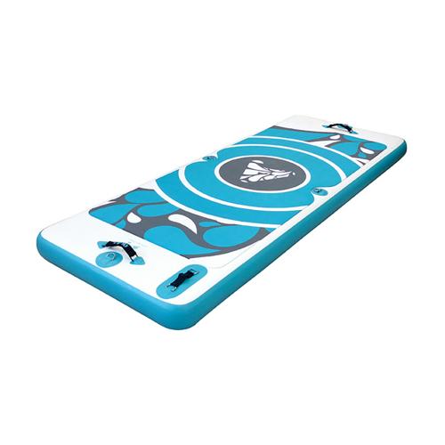 Tapis flottant et pompe de gonflage - Waterflex Aquafitmat Tapis flottant et pompe de gonflage - Waterflex Aquafitmat