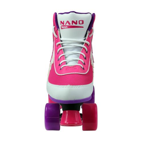 Roller Quad Neon Blanc/Rose/Violet
