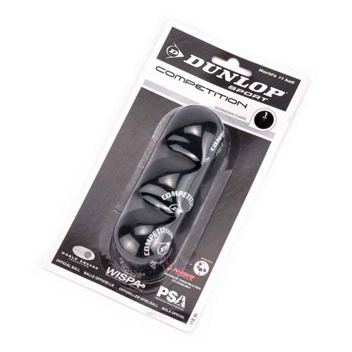 3 balles de squash Competition Dunlop 3 balles de squash Competition Dunlop