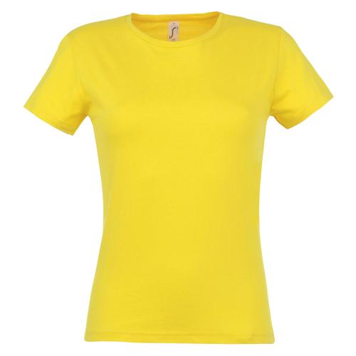 t-shirt femme jaune