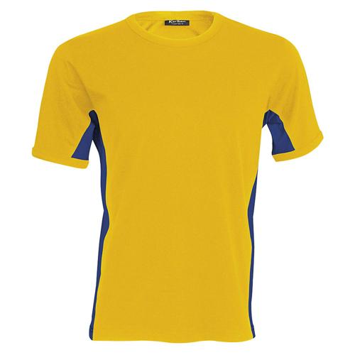 tee shirt bleu et jaune