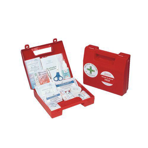 Coffret de secours 4 à 8 personnes - Polypropylène rouge Coffret de secours 4 à 8 personnes - Polypropylène rouge