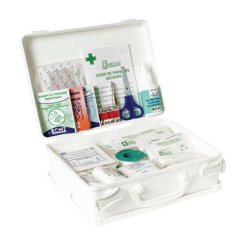 Coffret de secours 4 à 8 personnes - Polypropylène blanc Coffret de secours 4 à 8 personnes - Polypropylène blanc