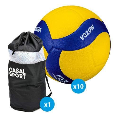 Lot 10 ballons volley - Mikasa - V320W Lot 10 ballons volley - Mikasa - V320W