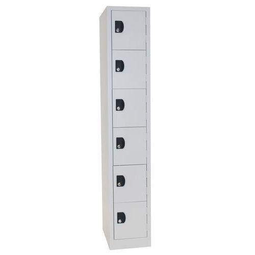 Vestiaire 6 cases Modulo - 1 colonne largeur 300 mm - Sur socle - Manutan Vestiaire 6 cases Modulo - 1 colonne largeur 300 mm - Sur socle - Manutan